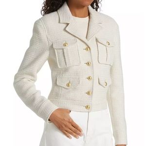 Derek Lam 10 Crosby Arleth Shrunken Tweed Utility Jacket